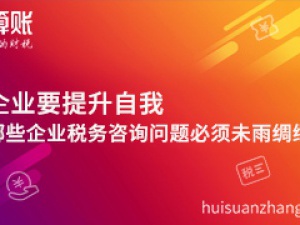 企业要提升自我,哪些企业税务咨询问题必须未雨绸缪?